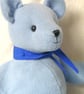 Stilton, a big, blue hug of a bear with a knitted waistcoat. Perfectly imperfect - Image 8