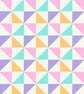 Geometric Triangles Pattern Blank Greetings Card - Image 2