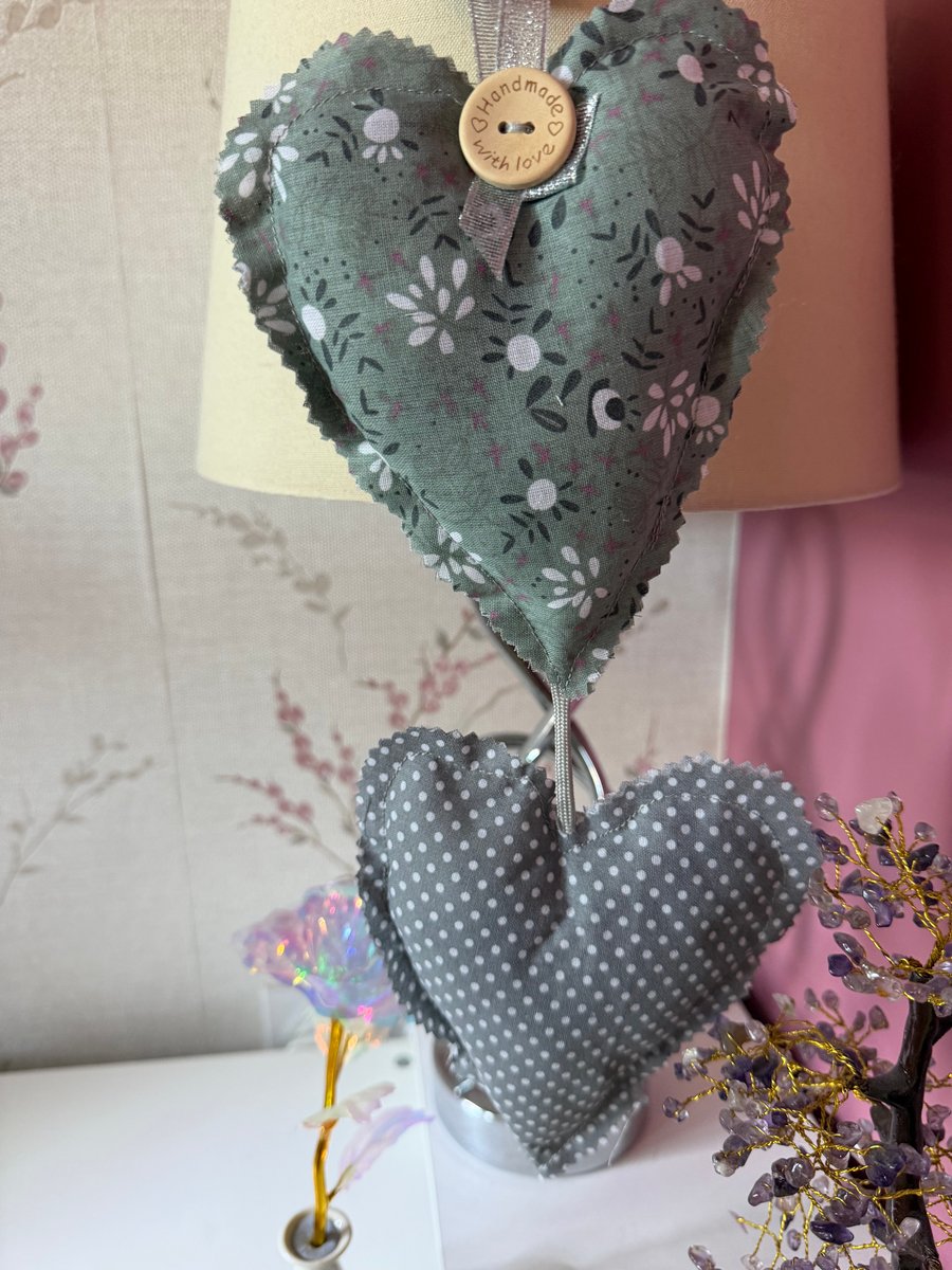 Hand made Lavender Hearts 