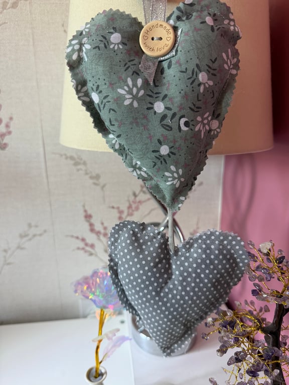 Hand made Lavender Hearts 