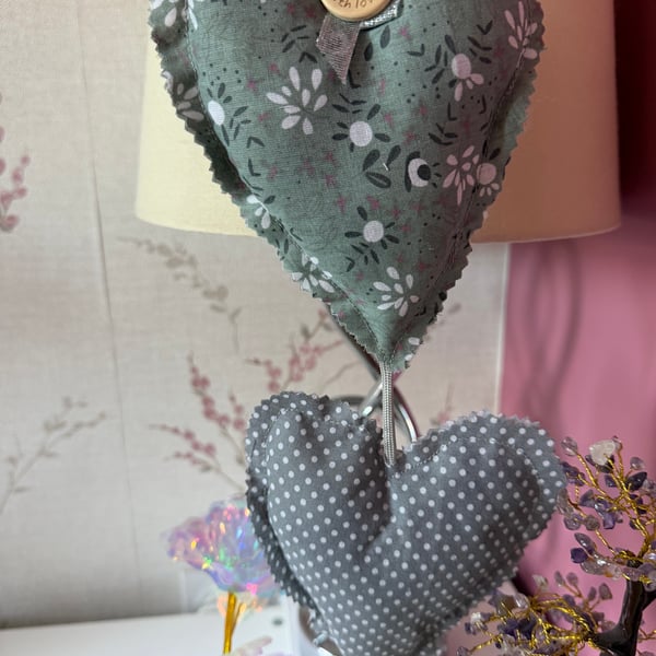 Hand made Lavender Hearts 