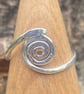 Surfs Up Handmade Spiral wave ring  - Image 1