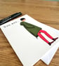 You Are..... Greeting Card 1960s Mod Girl in a Parka with Target - Image 2