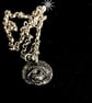 Silver eye medallion charm (no chain) - Image 3