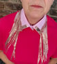 Upcycled Rose Gold and Pink Statement Collar - The Neckcessory Removable Collar - Image 9