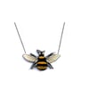 Whimsical Resin Bee Kind Pendant Necklace by EllyMental 