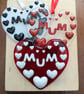 Handmade Fused Glass 3D Mum Hanging Heart Picture Decoration - Suncatcher - Image 10