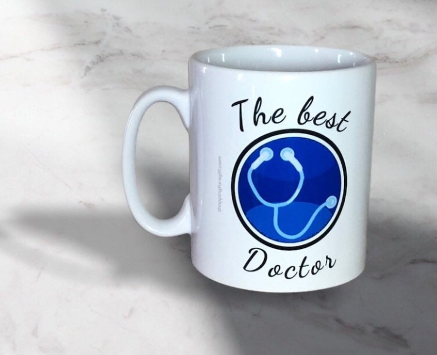 The Best Doctor Mug. Mugs for Doctors on birthdays, Christmas. 