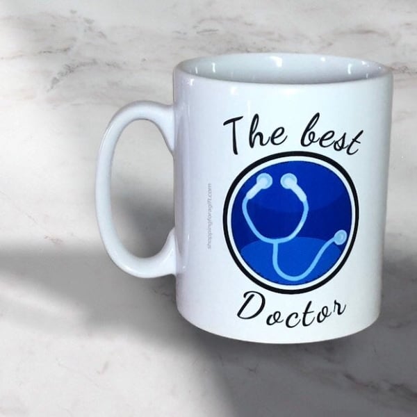 The Best Doctor Mug. Mugs for Doctors on birthdays, Christmas. 