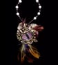Dragon Eye Feathered Hanger (Purple) OOAK Handcrafted  - Image 1