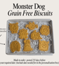 Dog Monster treat box, Homemade sea life biscuits 