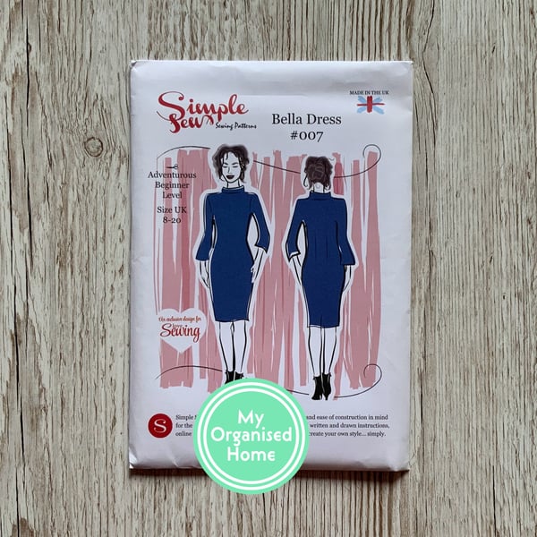 Simple Sew Bella Dress sewing pattern, 007, sizes 8-20 - unused pattern, in fact