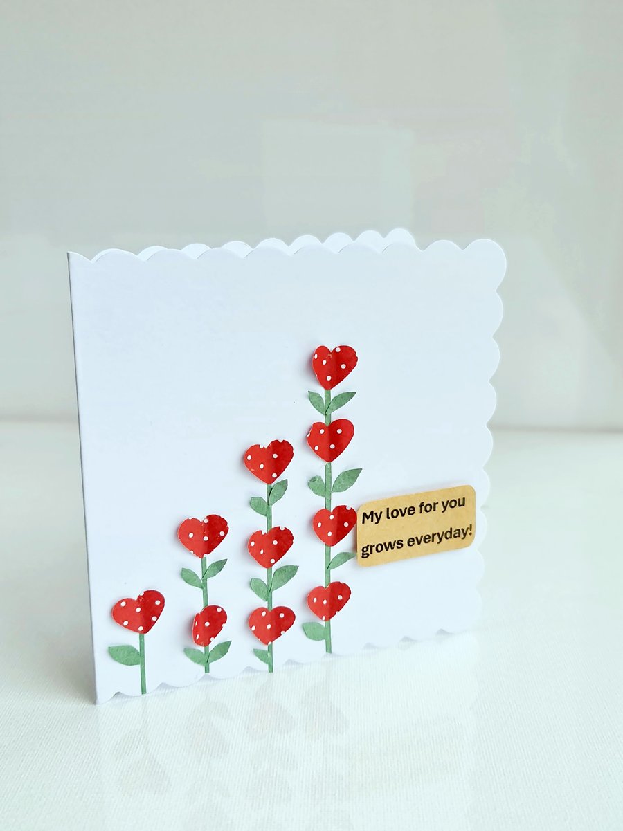 Handmade Valentine, Engagement, Anniversary Card 