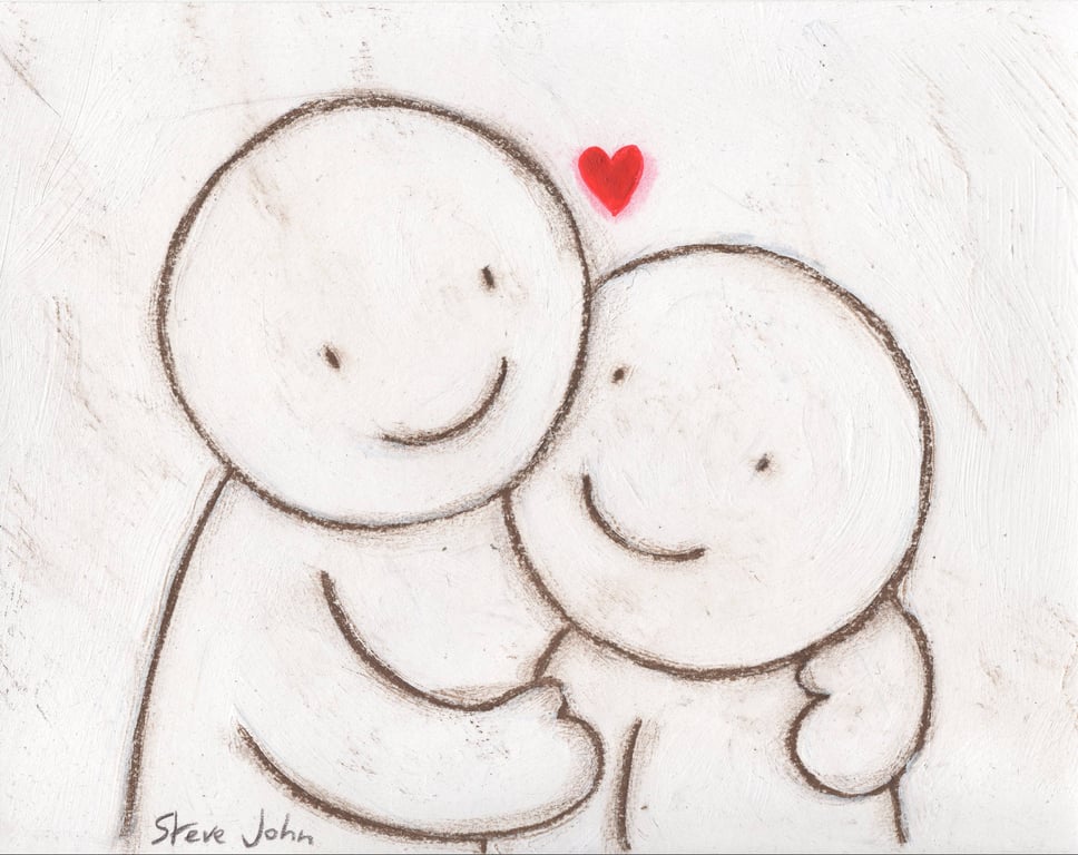 Hugs artwork 2, mounted, unframed