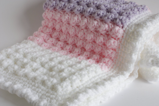 Crochet Baby Blanket, New Baby Girl Gift, Baby Shower Gift