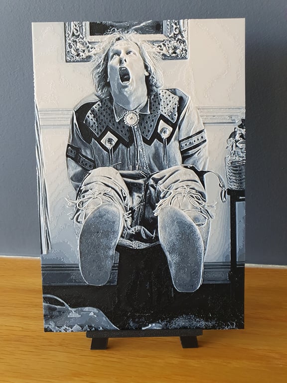 Dumb & Dumber Harry Toilet Hueforge Portrait 3D Printed Artwork Print
