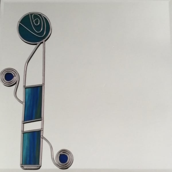 Macintosh inspired art deco design on a 30cm a square wall mirror