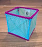 Medium container for office items - green, blue, purple mix - Image 5