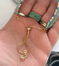 Blue, White and Gold Zig Zag Wave Bead Woven Slider Bracelet - Image 6