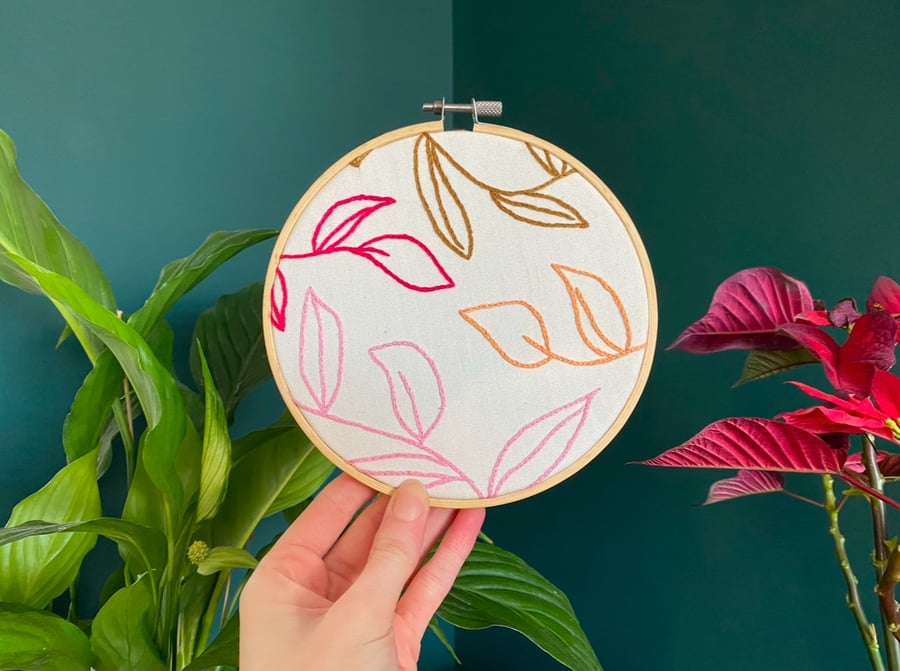 Botanical Embroidery DIY Kit