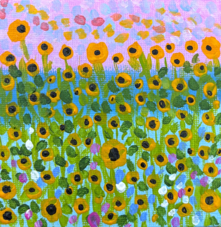 Sunflowers Mini Original Painting