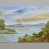 watercolour hand painted original art painting ( ref FA 25 D1 )