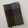 Harris tweed covered 2015 Diary - blue-green check
