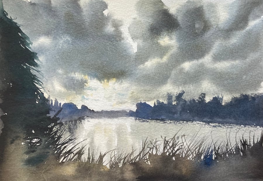 Cod beck en plein air (Original watercolour painting) 