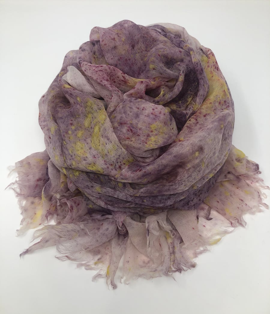 Feather weight cashmere scarf-shawl