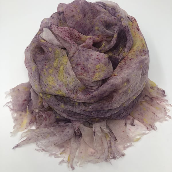 Feather weight cashmere scarf-shawl