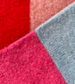 Colourblock Infinity Scarf - Red Coral Blue - Image 2