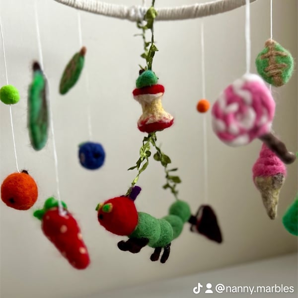 Baby or child mobile - Inspired by The Hungry Caterpillar 