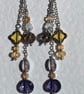 Fliss - Purple & Yellow Earrings  - Image 4