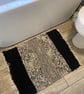 Black & Grey Shower mat rug