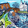 Barrow Upon Soar Colour Lino Print