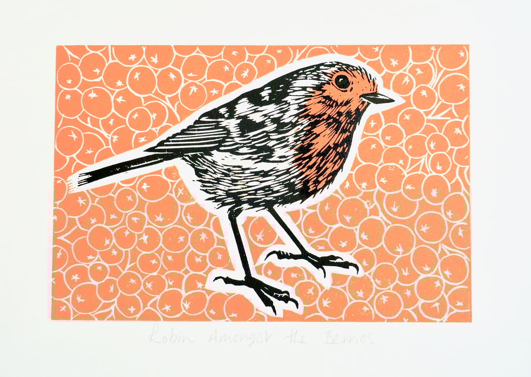 Robin Amongst the Berries