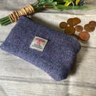 Harris Tweed Coin Purse Plain Purple