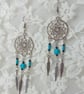 Silver Dream Catcher Earrings - Image 4