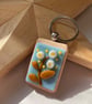 Glass Daisy Keyring  - Image 2