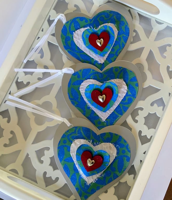 Pocket Hug Wood Heart Badge Gift Tags.