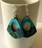 Decoupaged Wood Earrings - Image 2