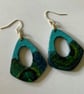 Decoupaged Wood Earrings - Image 3
