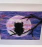 'Moon Owl' Framed Felted Art Card - Image 2