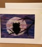 'Moon Owl' Framed Felted Art Card - Image 3