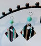 Walnut & Resin Earrings. - Image 6