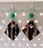 Walnut & Resin Earrings. - Image 3