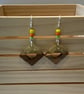 Resin & Walnut Earrings. - Image 2