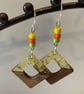 Resin & Walnut Earrings. - Image 5