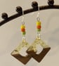 Resin & Walnut Earrings. - Image 3