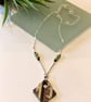Walnut & Resin Pendant Necklace. - Image 1